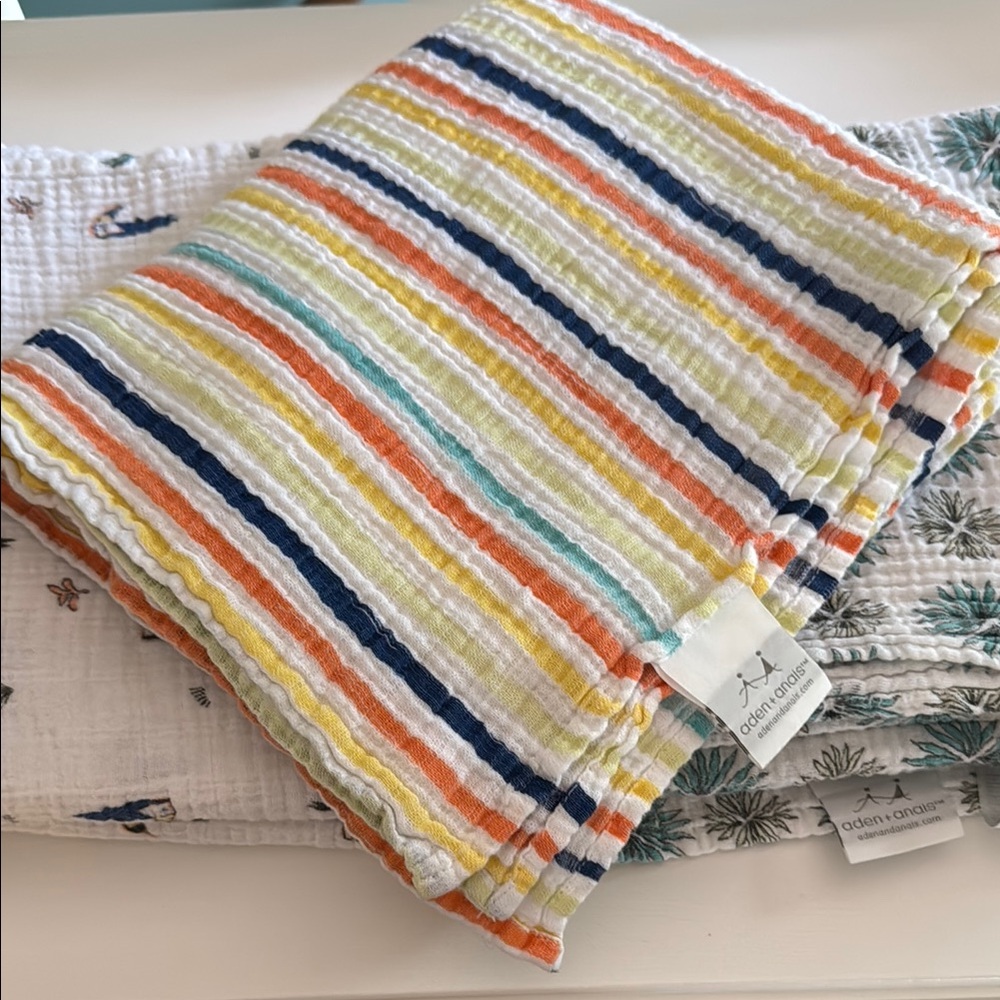 aden + anais muslin baby blanket swaddles cotton